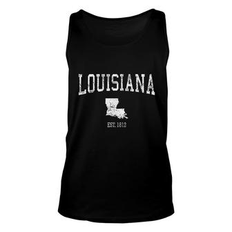 Louisiana Vintage Sports Unisex Tank Top - Thegiftio