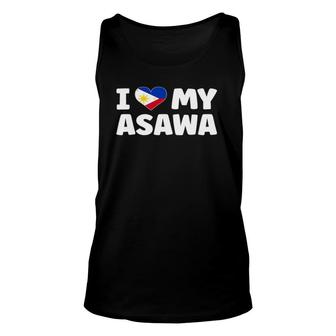 I Love My Asawa Wife Philippines Flag Pino Filipina Filipino Tank Top | Mazezy