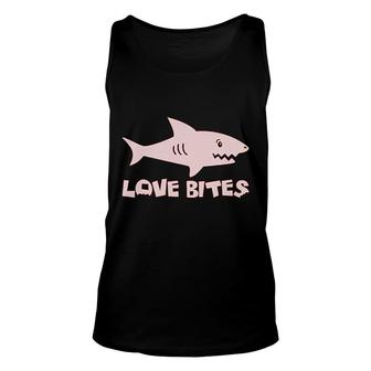 Love Bites Funny Valentine Day Outfit Unisex Tank Top | Mazezy