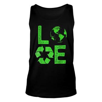 Love Earth Day 90S Planet Vintage Recycling Kids Or Teacher Unisex Tank Top - Seseable