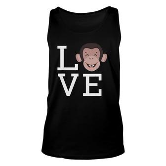 Love Monkey - Jungle Animal Outfit Monkey Lovers Gift Unisex Tank Top | Mazezy