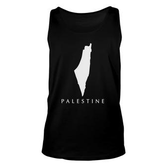Love Palestine Map Patriotic Gift Unisex Tank Top | Mazezy