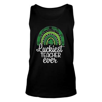 Luckiest Teacher Ever St Patricks Day Tee For School Teacher Tank Top | Mazezy