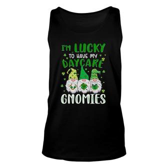 Lucky To Have Daycare Gnomies St Patricks Day Unisex Tank Top | Mazezy