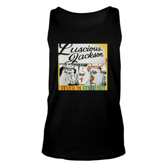 Luscious Jackson Fever In Fever Out Cover Art Women In Rock Raglan Baseball Tee Tank Top | Mazezy