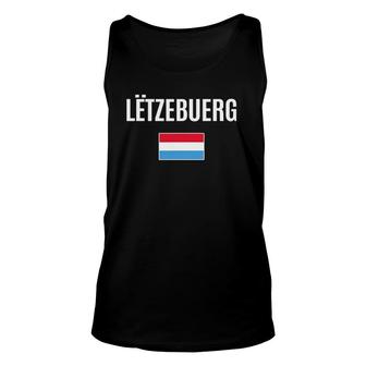 Luxembourg Flag Vintage Home Roots Unisex Tank Top | Mazezy