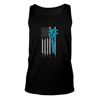 Machinist 4th Of July American Unisex Tank Top | Mazezy