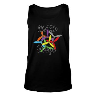 Mad Props Drone Fpv Quadcopter Unisex Tank Top | Mazezy
