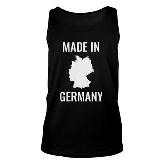 Made In Germany Map Lovers Gift Unisex Tank Top | Mazezy