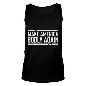 Make America Godly Again Christian Quote Unisex Tank Top | Mazezy