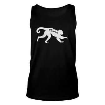Mama Monkey Animal Tee Father Mother Day Cute Son Daughter Unisex Tank Top | Mazezy