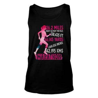 Womens Marathon Running 262 Miles Running 262 Marathon Runner V-Neck Tank Top | Mazezy