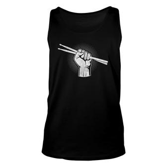 Marching Band Drums Player Drummer Gift Drumsticks Drums Unisex Tank Top | Mazezy