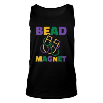 Mardi Gras Bead Magnet Gift Unisex Tank Top | Mazezy
