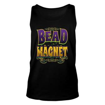 Mardi Gras Beads Collector Bead Magnet Parade Costume Unisex Tank Top | Mazezy