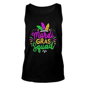 Mardi Gras Squad Party Gift Unisex Tank Top | Mazezy