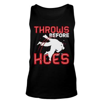 Martial Arts Karate Throws Before Hoes Unisex Tank Top | Mazezy