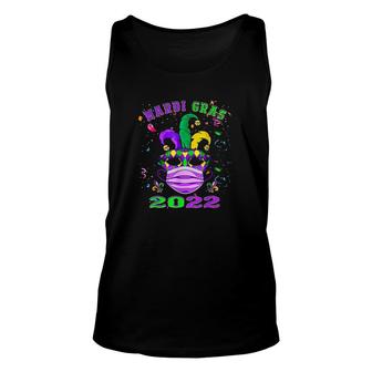 Mask And Face Mask Funny New Orleans Mardi Gras 2022 Unisex Tank Top - Thegiftio UK