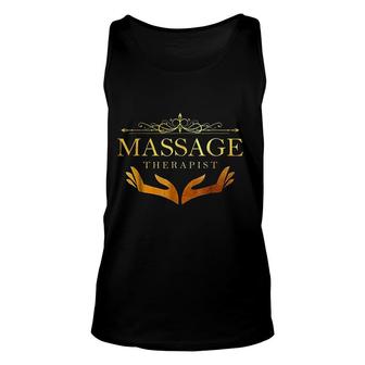 Massage Therapist Art Unisex Tank Top | Mazezy