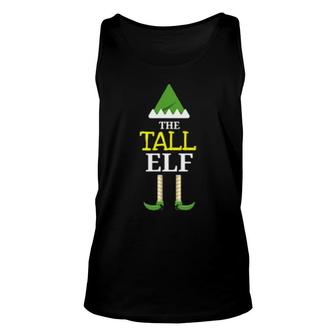 Matching Christmas Elf Family Designs The Tall Elf Unisex Tank Top | Mazezy