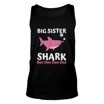Matching Family Shark Set Big Sister Shark Doo Doo Unisex Tank Top - Thegiftio UK