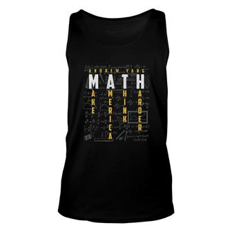 Math Make America Think Harder Unisex Tank Top | Mazezy