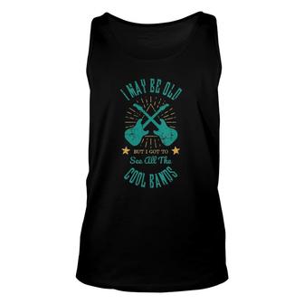 Womens I May Be Old But I Got To See All The Cool Bands V-Neck Tank Top | Mazezy AU
