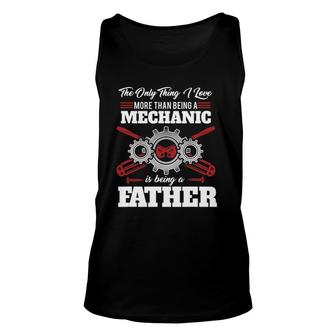 Mechanic Father Machines Car Vehicles Tools Mechanical Gift Unisex Tank Top | Mazezy