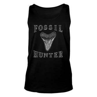 Megalodon Tooth Shark Tooth Fossil Hunter Paleontologist Unisex Tank Top | Mazezy