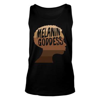 Melanin Goddness Black Girl Empowerment Melanin Color Unisex Tank Top - Thegiftio UK