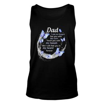 In Memory Of Dad I Will Feel You In My Heart Forever Father's Day Tank Top | Mazezy