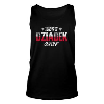 Mens Best Dziadek Ever Polish Grandfather Unisex Tank Top | Mazezy