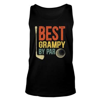 Mens Best Grampy By Par Father's Day Golf Gift Grandpa Unisex Tank Top | Mazezy