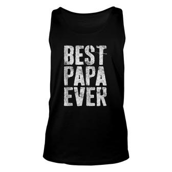 Mens Best Papa Ever Grandfather Gif Unisex Tank Top | Mazezy