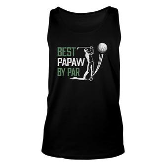 Mens Best Papaw By Par Father's Day Gifts Golf Lover Unisex Tank Top | Mazezy UK