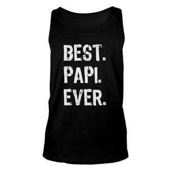 Mens Best Papi Ever Gift Father's Day Funny Unisex Tank Top | Mazezy