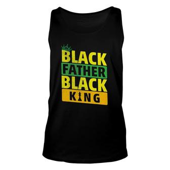 Mens Black Father Husband Dope Black Dad Black King Unisex Tank Top | Mazezy