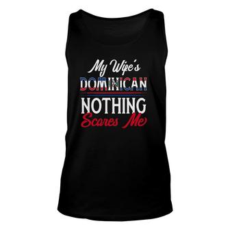 Mens Dominican Wife Dominican Republic Husband Anniversary Unisex Tank Top | Mazezy