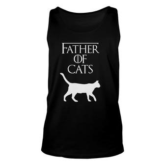 Mens Father Of Cats Fur Dad Funny Cat Lover S500392 Ver2 Unisex Tank Top | Mazezy