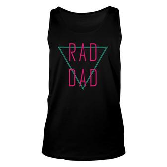 Mens Father's Day Gifs - Rad Dad Unisex Tank Top | Mazezy
