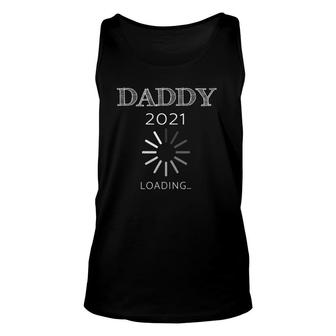 Mens First New Dad Gif Daddy Est 2021 Loading Unisex Tank Top | Mazezy