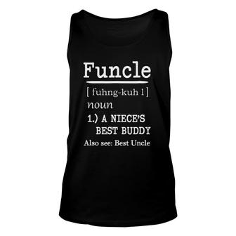 Mens Funcle Definition, A Niece's Best Buddy Uncle Men's Unisex Tank Top | Mazezy