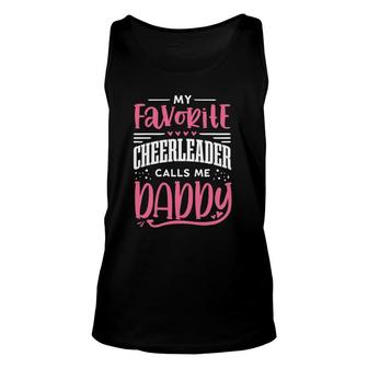 Mens Funny Cheerleading Daughter Father Cheer Dad Unisex Tank Top | Mazezy