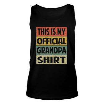 Mens Funny Grandpa Papa Promoted Grandfather Grandpa Gift Unisex Tank Top | Mazezy