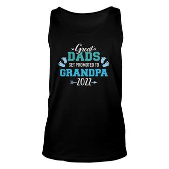 Mens Great Dads Get Promoted To Grandpa 2022 Ver2 Unisex Tank Top | Mazezy