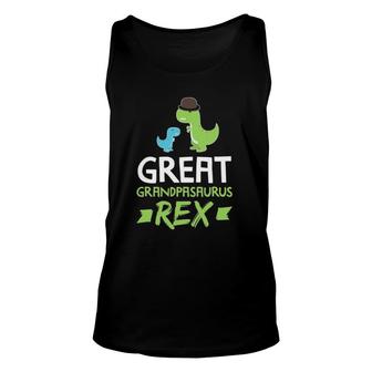 Mens Great Grandpasaurus Rex Grandpa Saurus Dino Unisex Tank Top | Mazezy