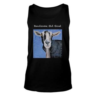 Mens Handsome Old Goat Unisex Tank Top | Mazezy