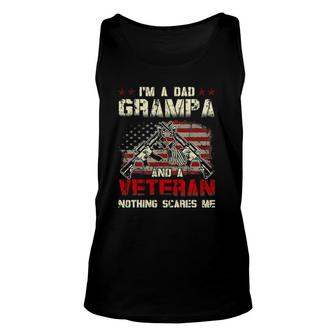 Mens I'm A Dad Grampa And A Veteran Best Grampa Ever Unisex Tank Top | Mazezy