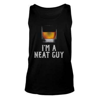 Mens I'm A Neat Guy Whiskey Neat Bourbon Drinker Gifts Unisex Tank Top | Mazezy