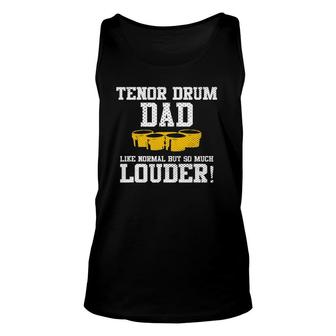 Mens Marching School Band Funny Tenor Drum Dad Unisex Tank Top | Mazezy